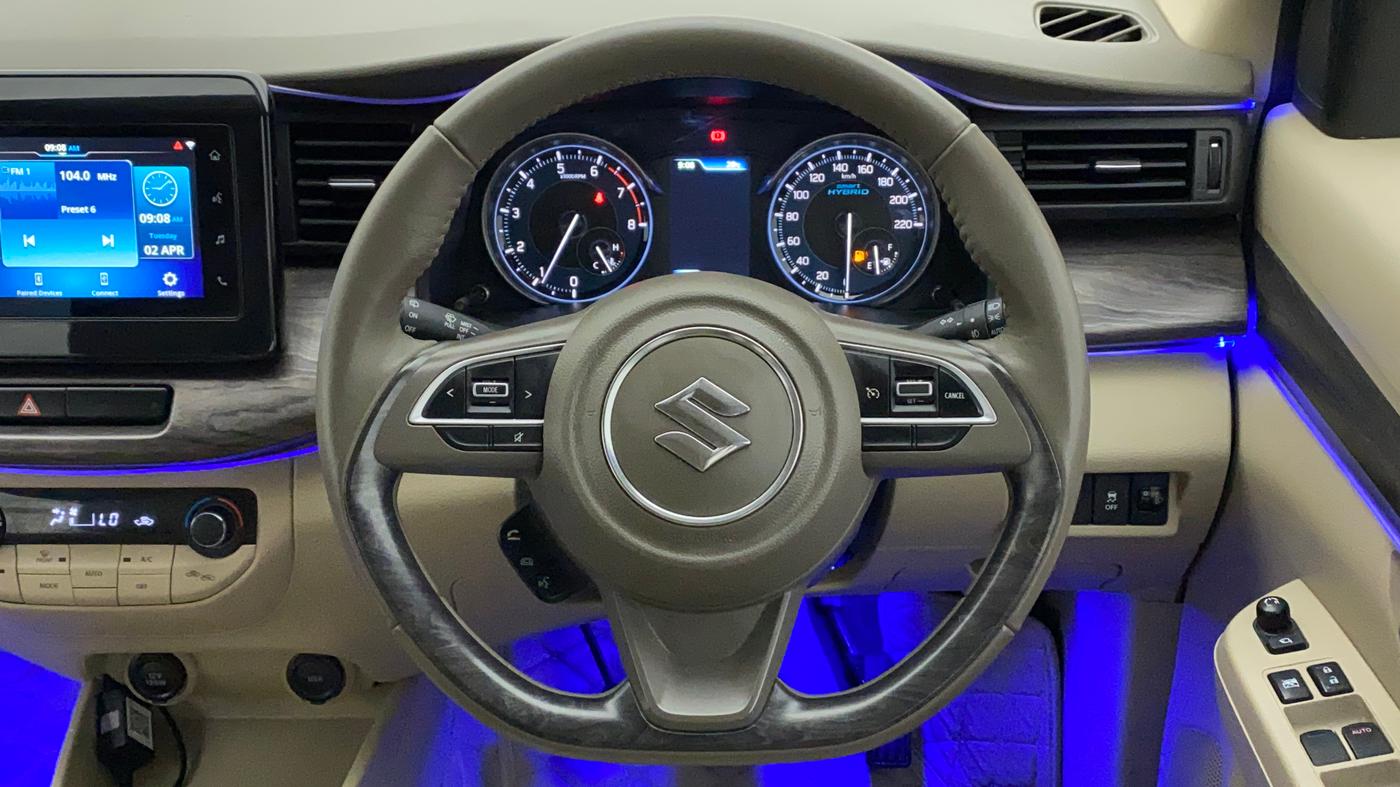 2022 Maruti Ertiga ZXI+ SHVS, Petrol, Manual, 18,884 km, Steering Wheel Close Up