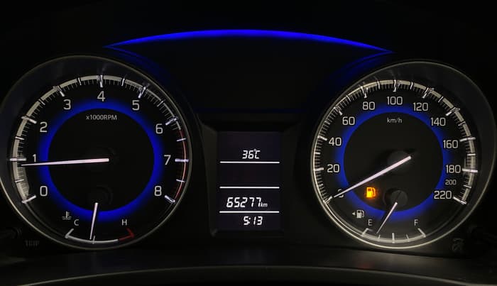 2017 Maruti Baleno DELTA PETROL 1.2, Petrol, Manual, 65,271 km, Odometer Image