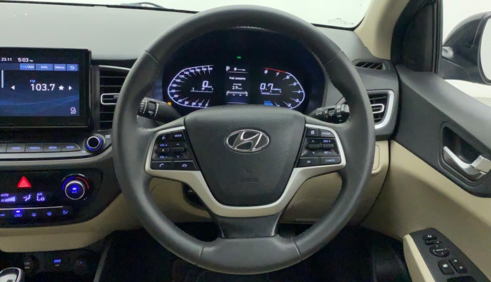2021 Hyundai Verna SX 1.5 VTVT IVT, Petrol, Automatic, 6,775 km, Steering Wheel Close Up