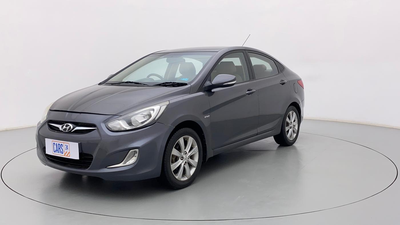 2012 Hyundai Verna FLUIDIC 1.6 VTVT SX, CNG, Manual, 1,01,070 km, Left Front Diagonal