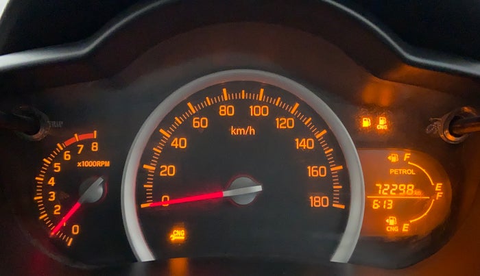 2014 Maruti Celerio VXI CNG D, CNG, Manual, 72,298 km, Odometer Image