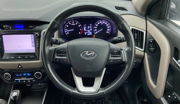 2017 Hyundai Creta SX PLUS AT 1.6 PETROL, Petrol, Automatic, 52,247 km, Steering Wheel Close Up