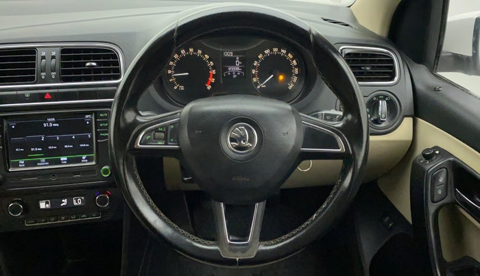 2017 Skoda Rapid AMBITION 1.5 TDI, Diesel, Manual, 1,23,684 km, Steering Wheel Close Up