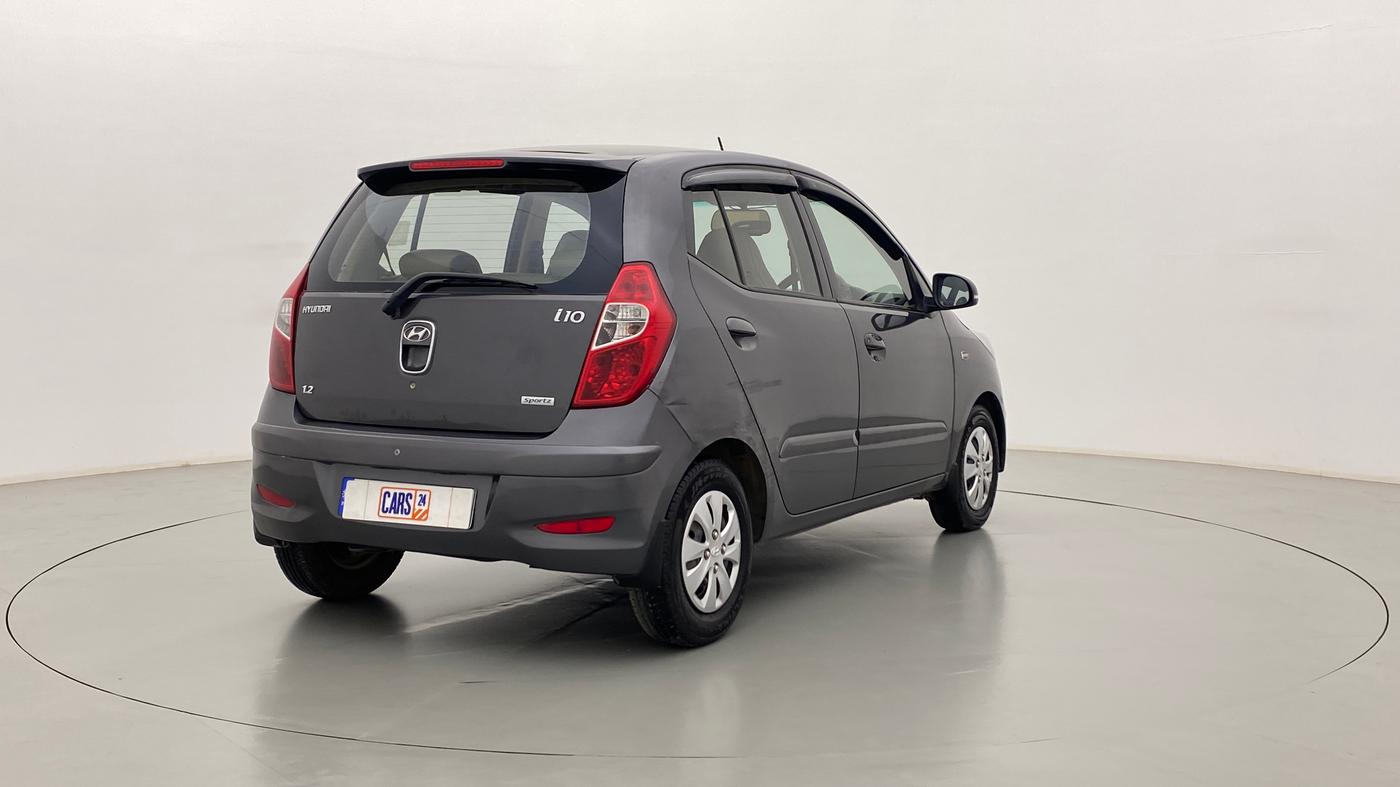 2012 Hyundai i10 SPORTZ 1.2 KAPPA2, Petrol, Manual, 54,812 km, Right Back Diagonal