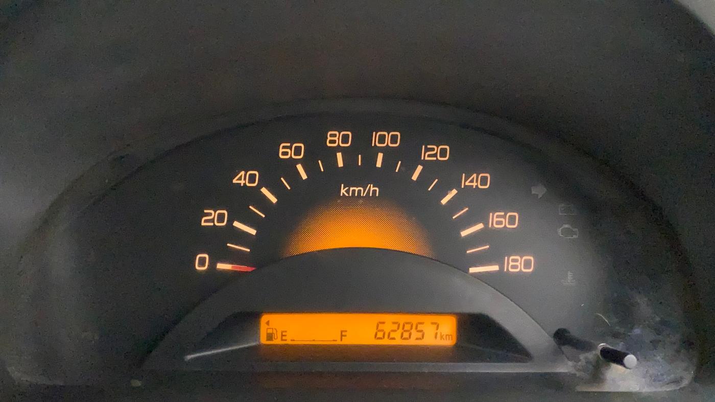 2010 Maruti Wagon R 1.0 LXI, Petrol, Manual, 62,857 km, Odometer Image