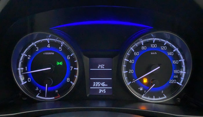 2018 Maruti Baleno DELTA PETROL 1.2, Petrol, Manual, 33,756 km, Odometer Image