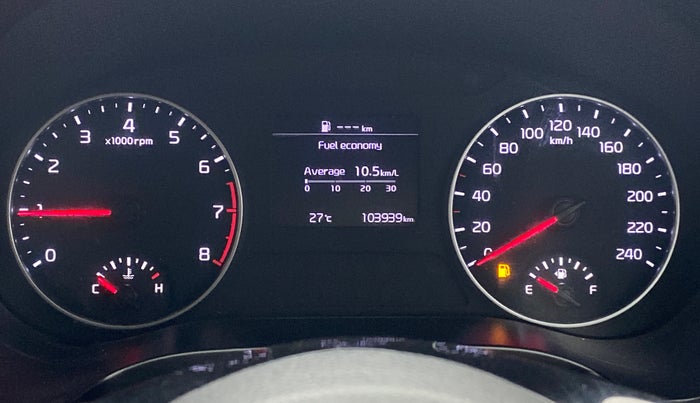 2020 KIA SELTOS HTX 1.5 PETROL, Petrol, Manual, 1,03,939 km, Odometer Image