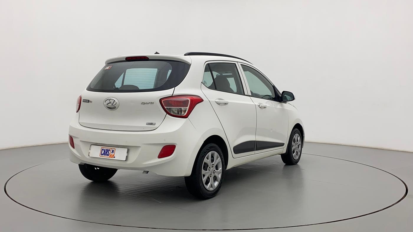 2015 Hyundai Grand i10 SPORTZ 1.2 KAPPA VTVT, Petrol, Manual, 77,187 km, Right Back Diagonal