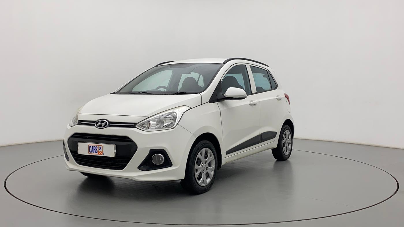 2015 Hyundai Grand i10 SPORTZ 1.2 KAPPA VTVT, Petrol, Manual, 77,187 km, Left Front Diagonal