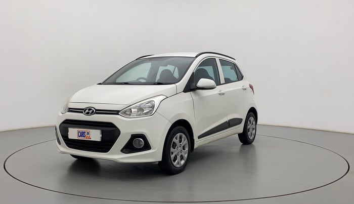 2015 Hyundai Grand i10 SPORTZ 1.2 KAPPA VTVT, Petrol, Manual, 77,187 km, Left Front Diagonal