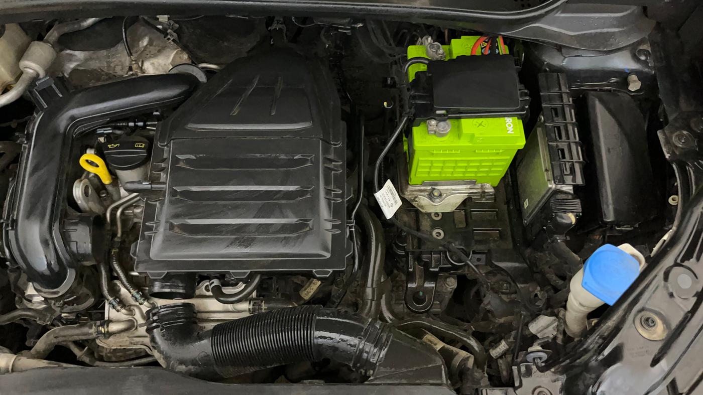 2021 Volkswagen TAIGUN HIGHLINE 1.0 TSI AT, Petrol, Automatic, 64,698 km, Engine View - Left