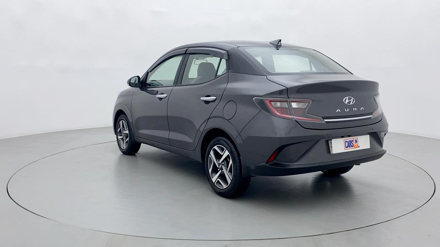 2021 Hyundai AURA SX+ AT, Petrol, Automatic, 3,994 km, Left Back Diagonal