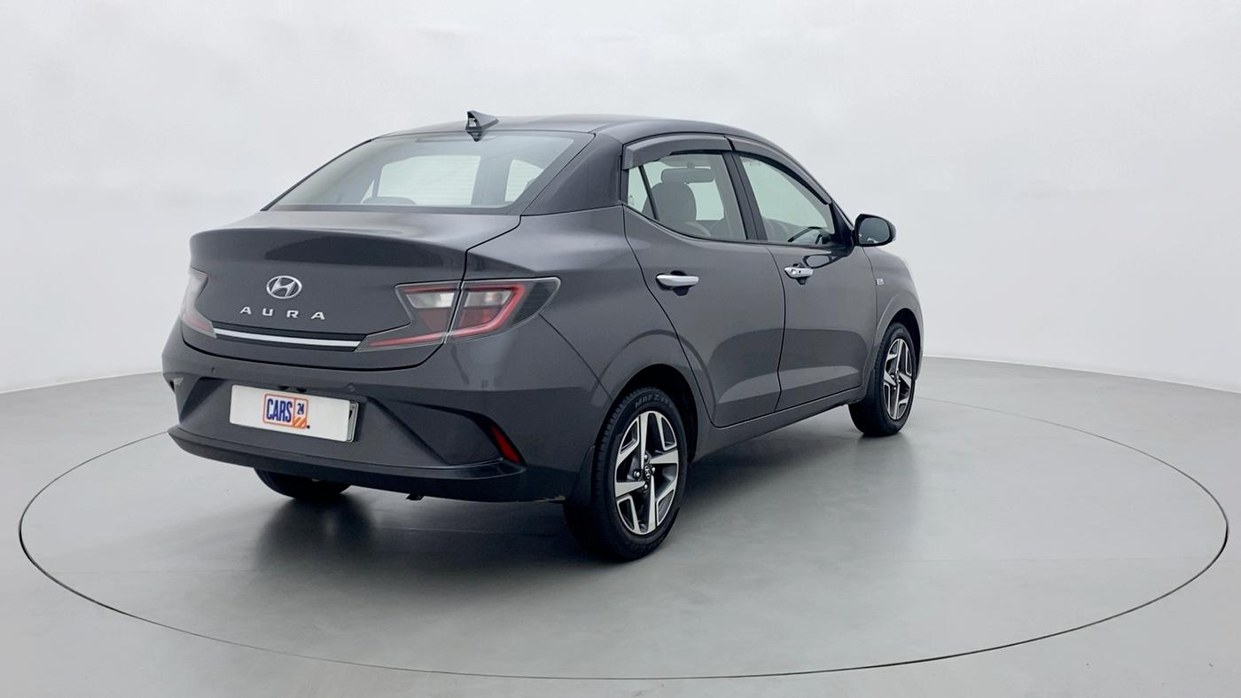 2021 Hyundai AURA SX+ AT, Petrol, Automatic, 3,994 km, Right Back Diagonal