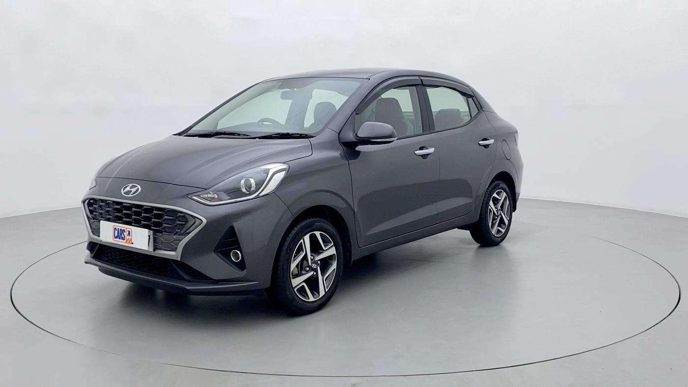 2021 Hyundai AURA SX+ AT, Petrol, Automatic, 3,994 km, Left Front Diagonal