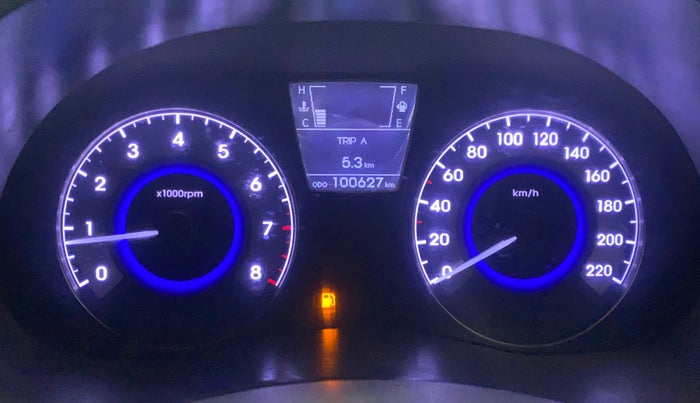 2012 Hyundai Verna FLUIDIC 1.6 VTVT SX, Petrol, Manual, 1,00,626 km, Odometer Image