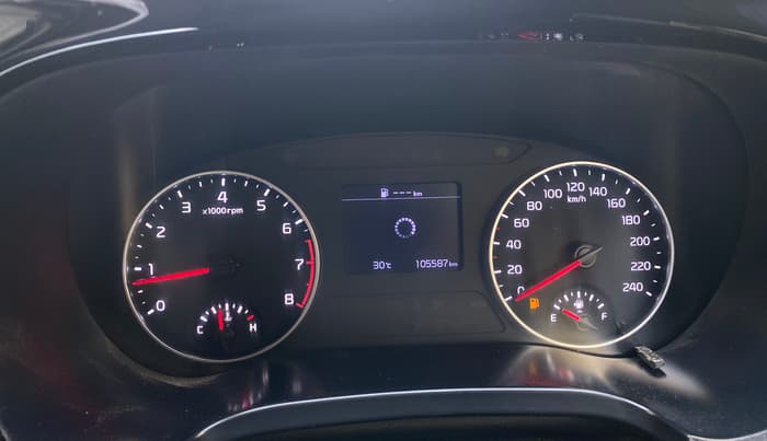 2020 KIA SELTOS HTX 1.5 PETROL, Petrol, Manual, 1,05,591 km, Odometer Image