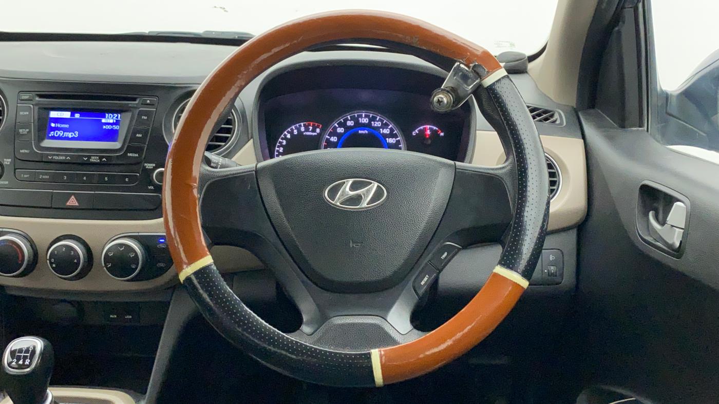 2013 Hyundai Grand i10 SPORTZ 1.2 KAPPA VTVT, Petrol, Manual, 19,732 km, Steering Wheel Close Up