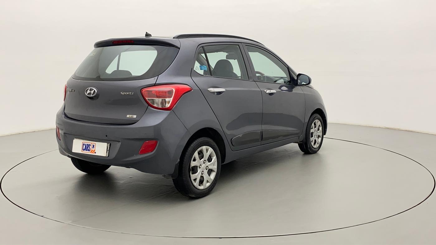 2013 Hyundai Grand i10 SPORTZ 1.2 KAPPA VTVT, Petrol, Manual, 19,732 km, Right Back Diagonal