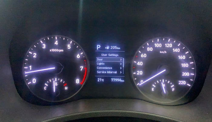 2018 Hyundai Verna 1.6 VTVT SX (O) AT, Petrol, Automatic, 77,959 km, Odometer Image