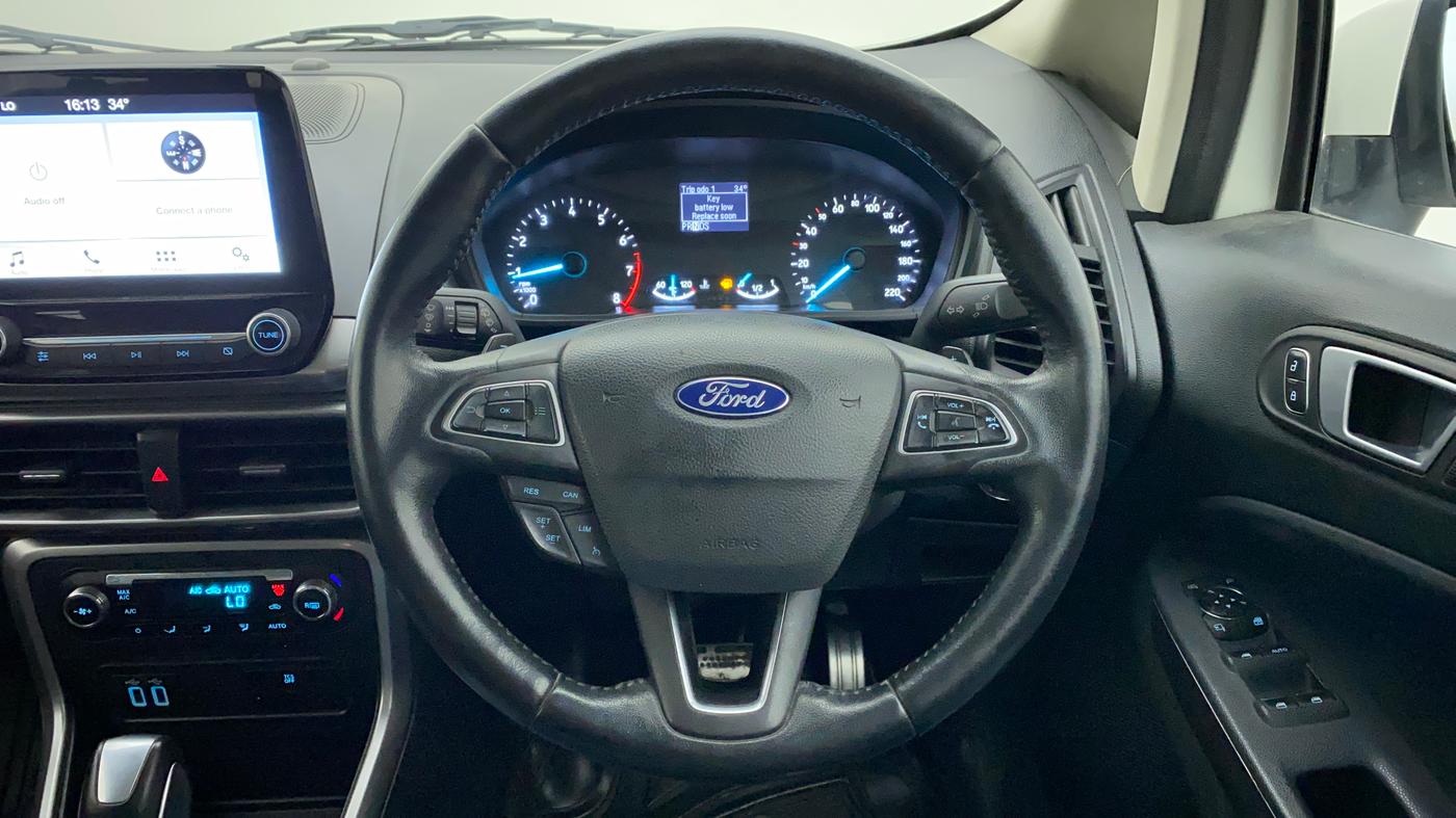 2019 Ford Ecosport TITANIUM + 1.5L PETROL AT, Petrol, Automatic, 38,293 km, Steering Wheel Close Up