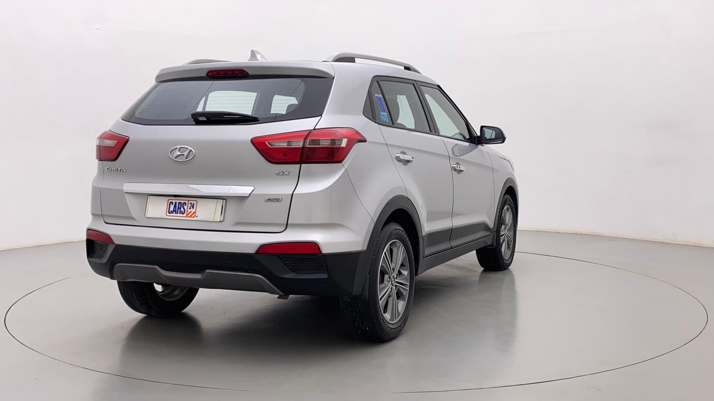 2017 Hyundai Creta SX PLUS AT 1.6 PETROL, Petrol, Automatic, 1,00,226 km, Right Back Diagonal
