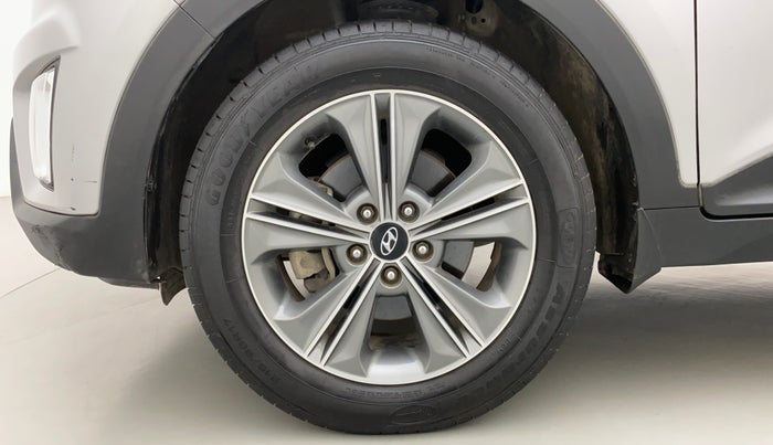 2017 Hyundai Creta SX PLUS AT 1.6 PETROL, Petrol, Automatic, 1,00,226 km, Left Front Wheel