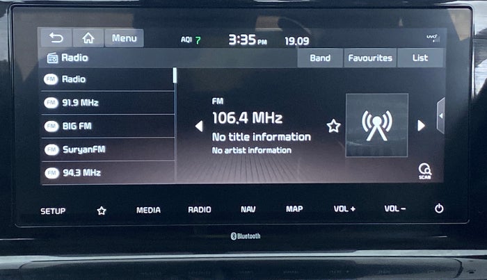 2019 KIA SELTOS HTX 1.5 DIESEL, Diesel, Manual, 24,971 km, Infotainment System