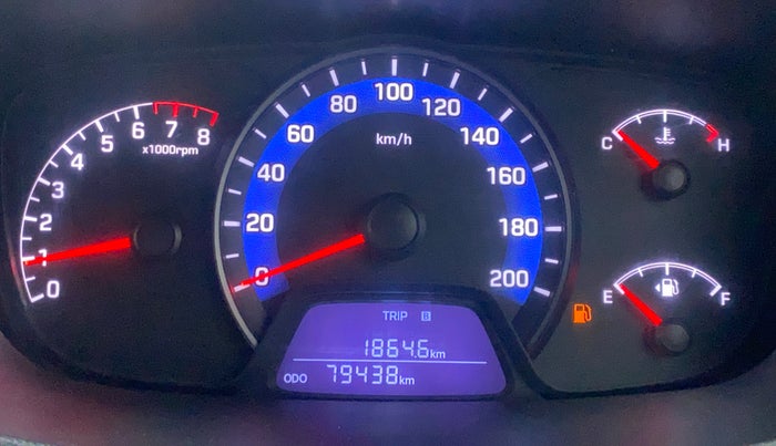 2015 Hyundai Xcent SX 1.2 (O), Petrol, Manual, 79,404 km, Odometer Image