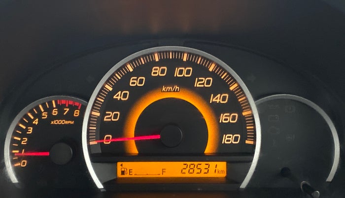 2013 Maruti Wagon R 1.0 VXI, Petrol, Manual, 28,575 km, Odometer Image