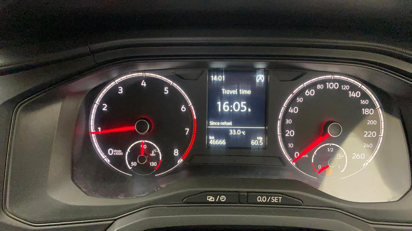 2022 Volkswagen VIRTUS COMFORTLINE TSI 1.0 MT, Petrol, Manual, 46,685 km, Odometer Image