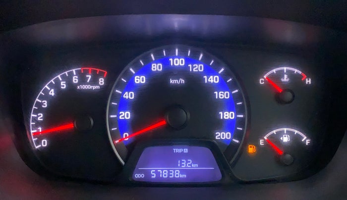 2016 Hyundai Xcent S 1.2, Petrol, Manual, 57,838 km, Odometer Image