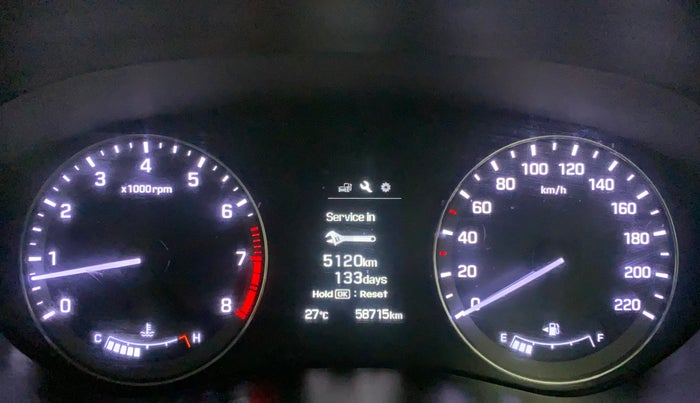 2016 Hyundai Elite i20 ASTA 1.2, Petrol, Manual, 58,715 km, Odometer Image