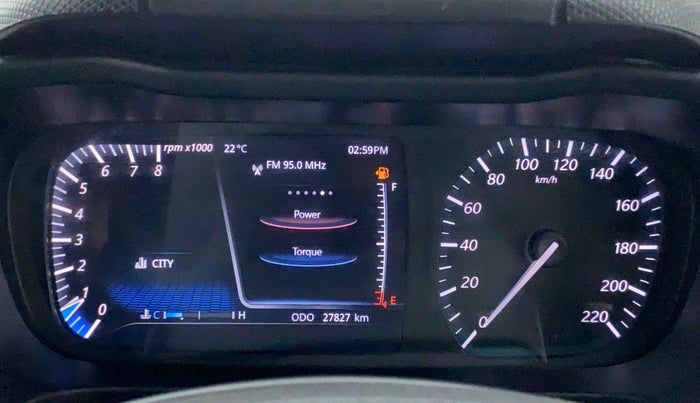 2021 Tata ALTROZ XZ PETROL, Petrol, Manual, 27,827 km, Odometer Image