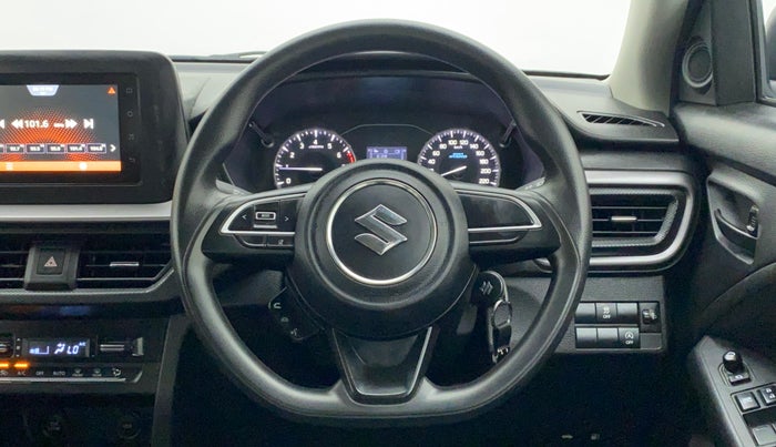 2022 Maruti BREZZA VXI SMART HYBRID, Petrol, Manual, 4,835 km, Steering Wheel Close Up