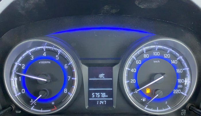 2017 Maruti Baleno DELTA PETROL 1.2, Petrol, Manual, 57,559 km, Odometer Image