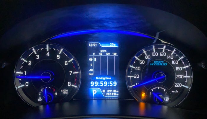 2020 Maruti Ciaz ALPHA  AT 1.5 SHVS PETROL, Petrol, Automatic, 28,539 km, Odometer Image
