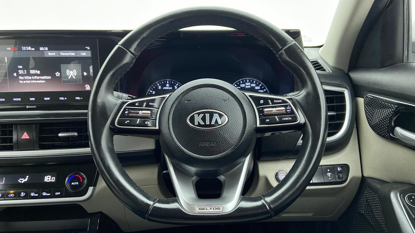 2020 KIA SELTOS HTX 1.5 PETROL MT, Petrol, Manual, 26,495 km, Steering Wheel Close Up