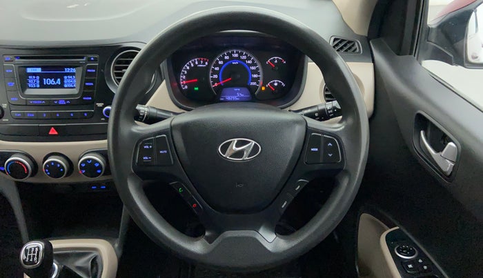 2015 Hyundai Grand i10 SPORTZ 1.2 KAPPA VTVT, Petrol, Manual, 48,295 km, Steering Wheel Close Up
