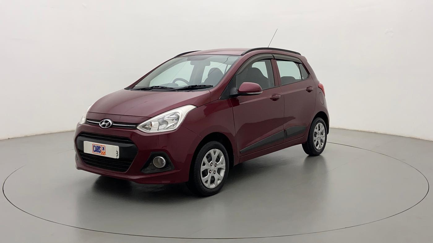 2015 Hyundai Grand i10 SPORTZ 1.2 KAPPA VTVT, Petrol, Manual, 48,295 km, Left Front Diagonal