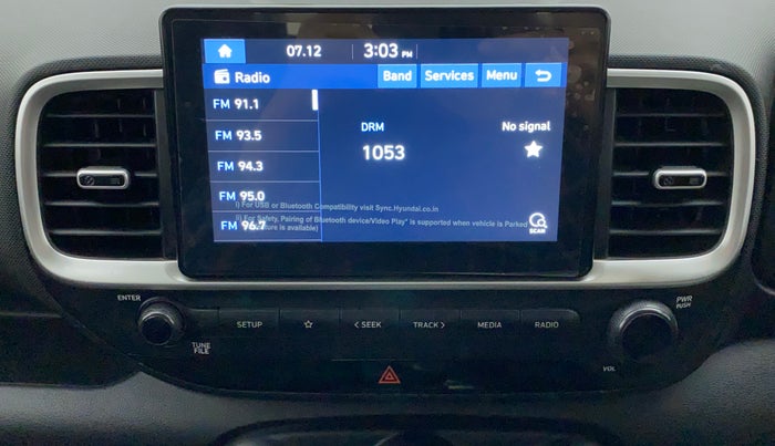 2019 Hyundai VENUE SX 1.0 TURBO, Petrol, Manual, 60,434 km, Infotainment System
