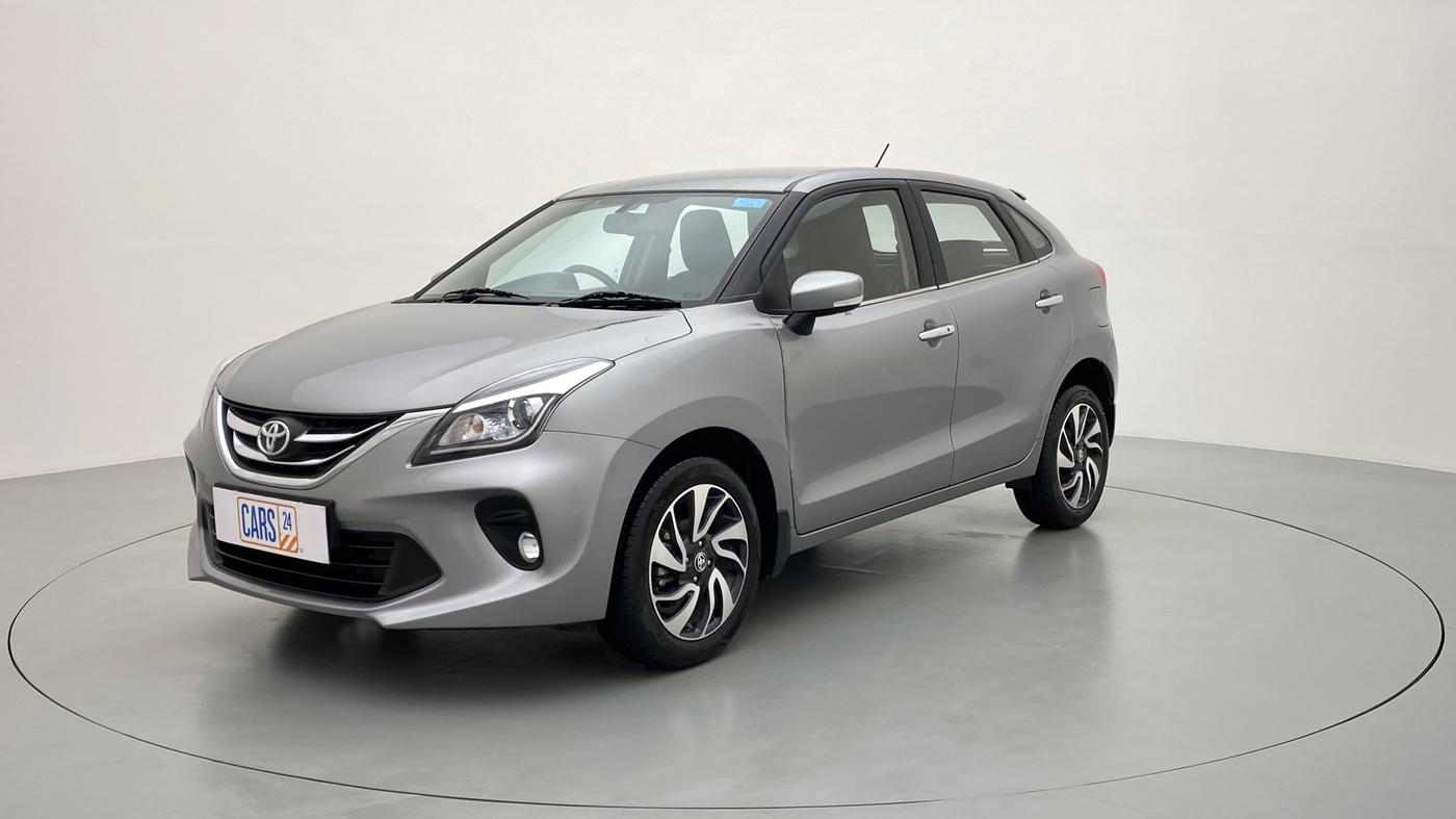 2019 Toyota Glanza G CVT, Petrol, Automatic, 13,846 km, Left Front Diagonal
