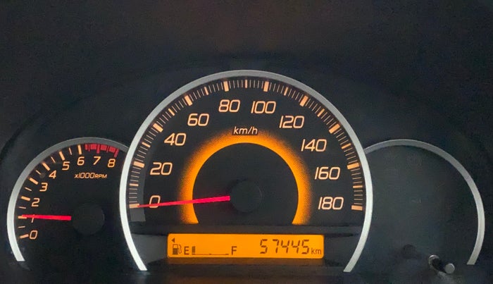 2013 Maruti Wagon R 1.0 VXI, Petrol, Manual, 57,563 km, Odometer Image