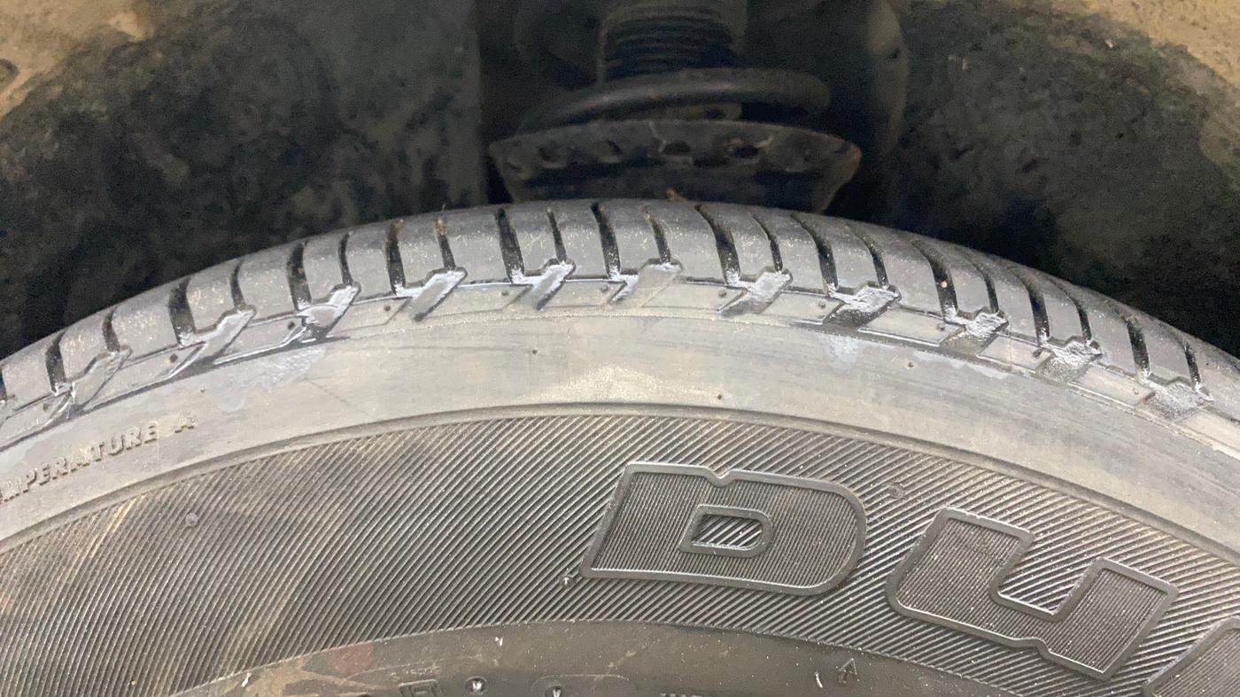 2022 Tata Harrier XZ PLUS 2.0L, Diesel, Manual, 1,33,769 km, Left Front Tyre Tread