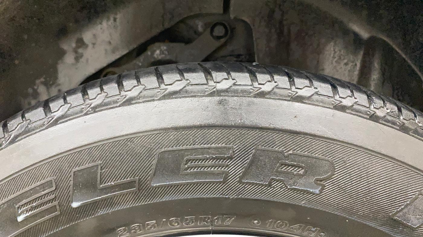2022 Tata Harrier XZ PLUS 2.0L, Diesel, Manual, 1,33,769 km, Left Rear Tyre Tread