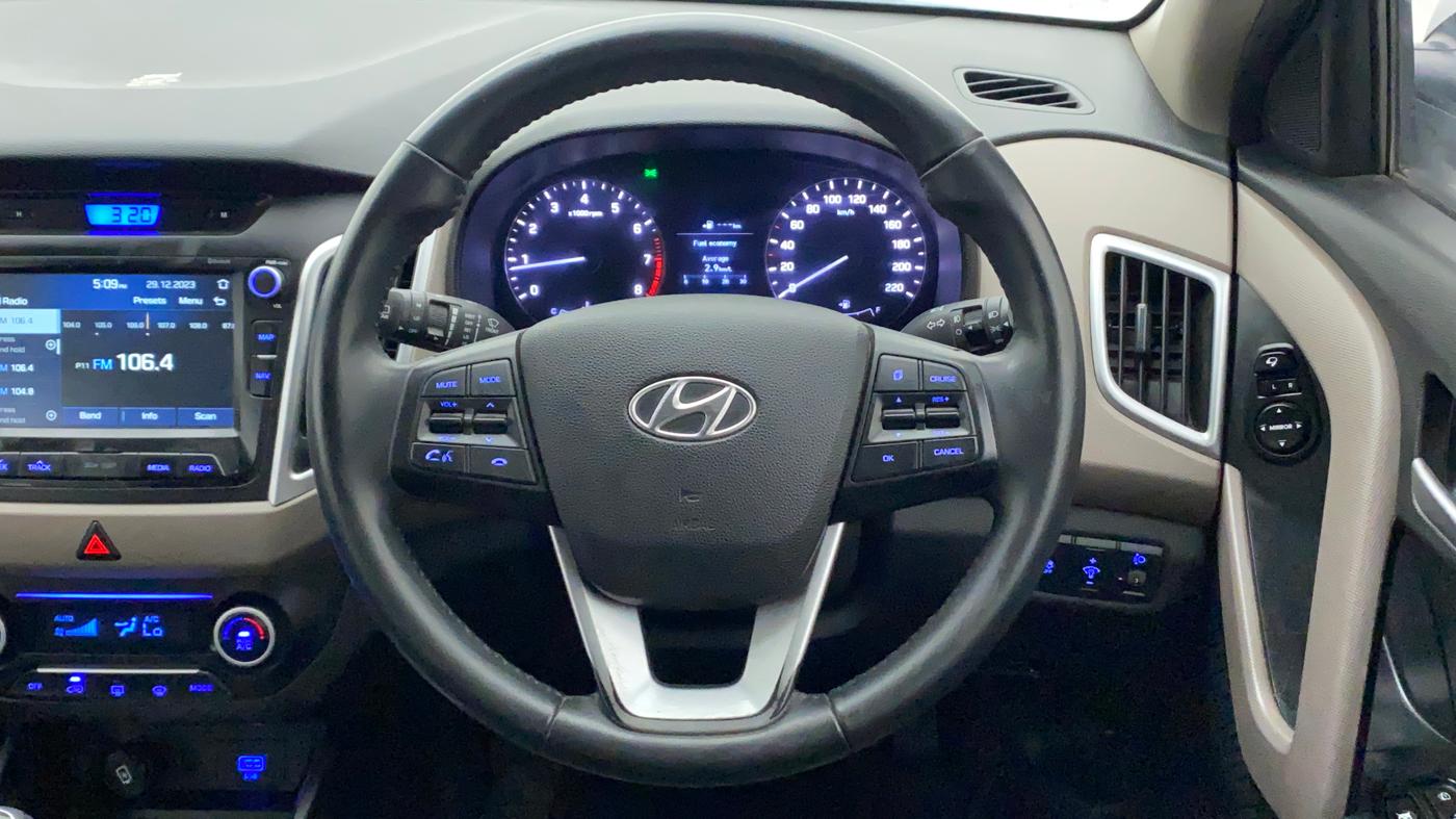 2019 Hyundai Creta SX (O) 1.6 PETROL, Petrol, Manual, 43,975 km, Steering Wheel Close Up