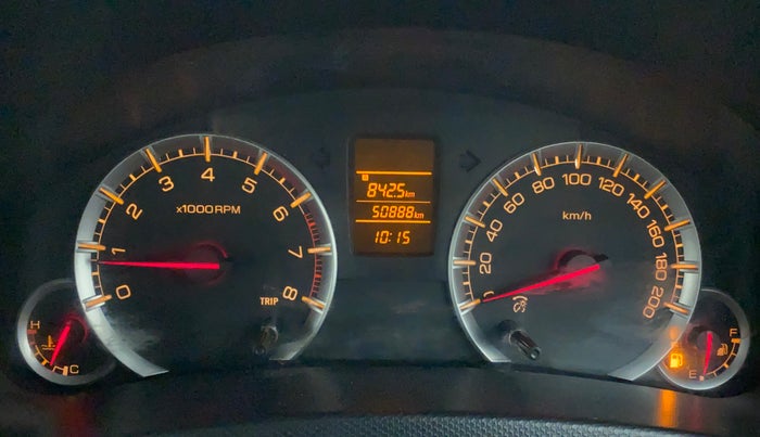 2015 Maruti Swift VXI, Petrol, Manual, 50,888 km, Odometer Image