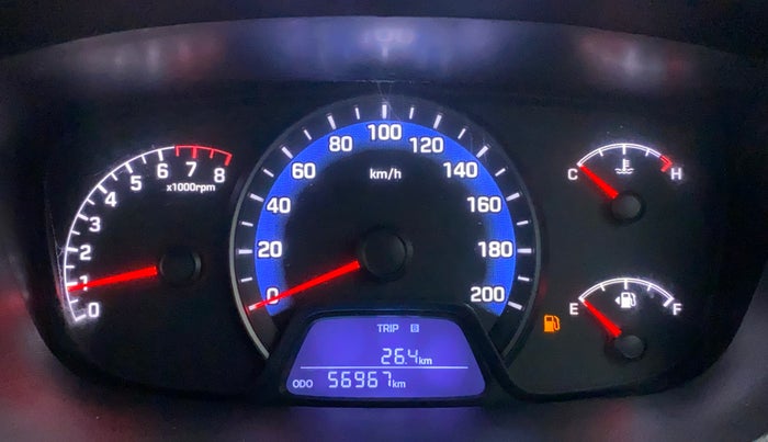 2016 Hyundai Xcent S 1.2, Petrol, Manual, 56,967 km, Odometer Image