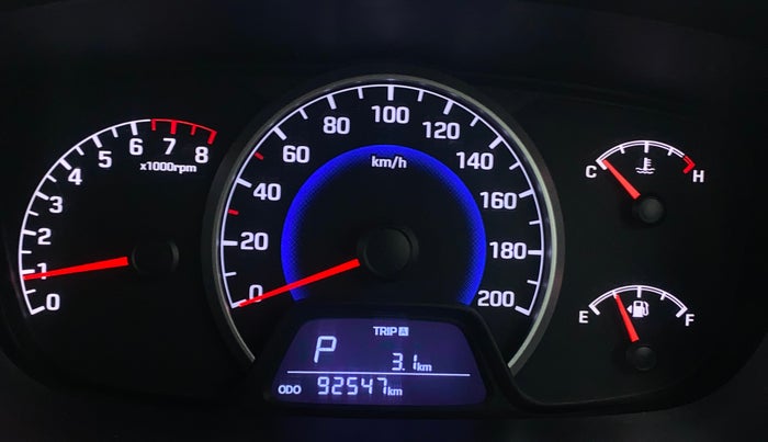 2019 Hyundai Grand i10 SPORTZ AT 1.2 KAPPA VTVT, Petrol, Automatic, 92,544 km, Odometer Image