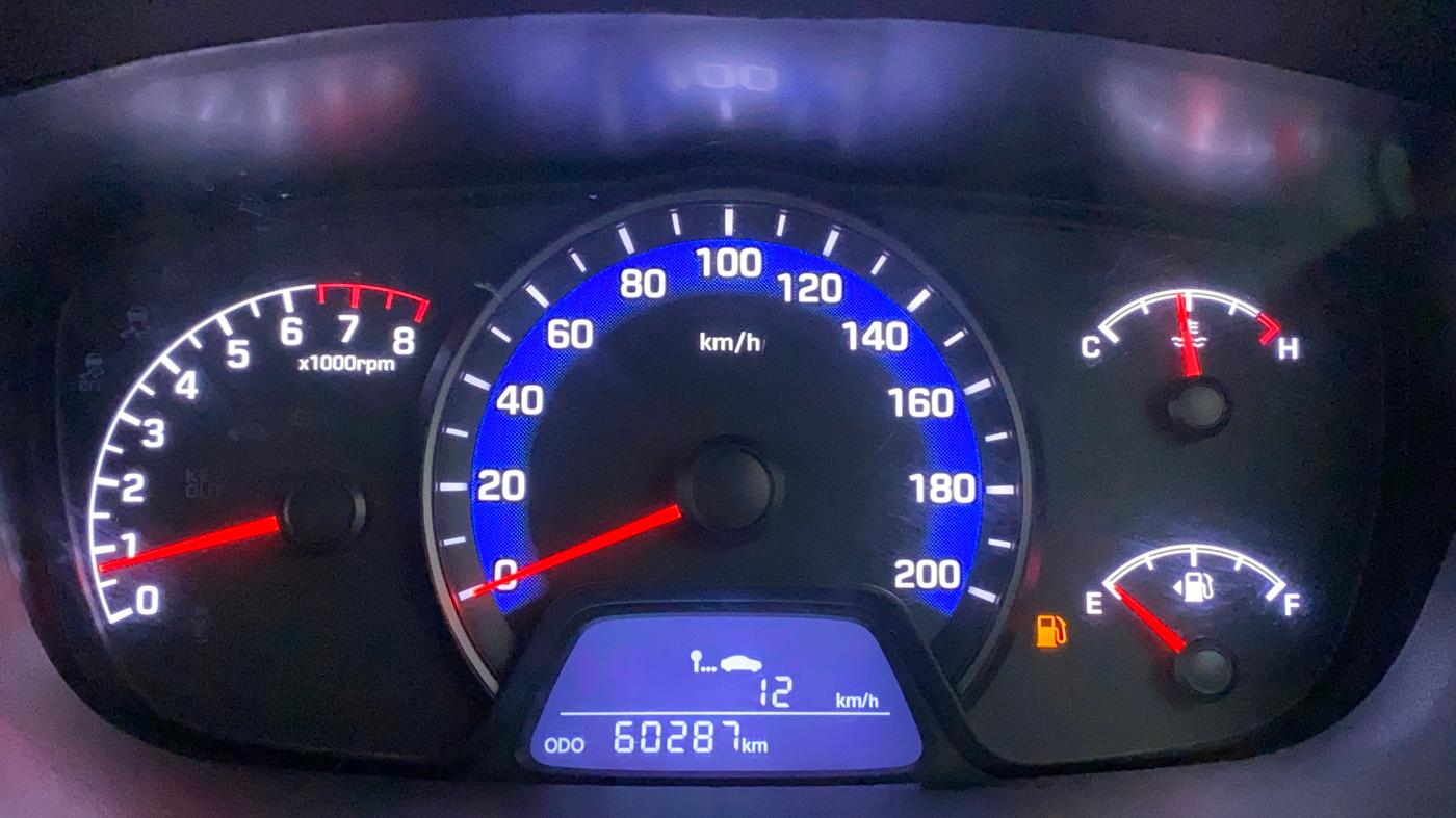 2018 Hyundai Xcent SX 1.2, Petrol, Manual, 60,415 km, Odometer Image
