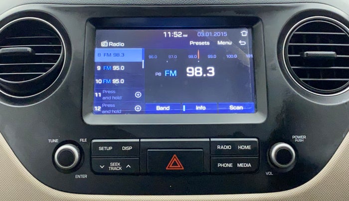 2018 Hyundai Xcent SX 1.2, Petrol, Manual, 60,415 km, Infotainment System